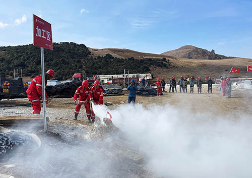 中國安能第二工程局四川涼山項目部開展防火、防汛、防地質(zhì)災害綜合演練