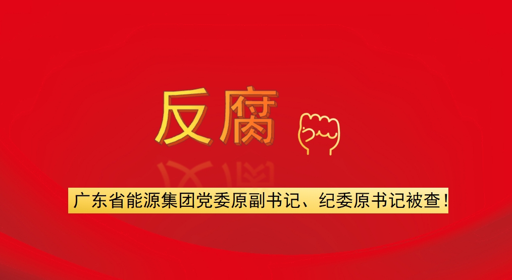 廣東省能源集團(tuán)黨委原副書記、紀(jì)委原書記被查！