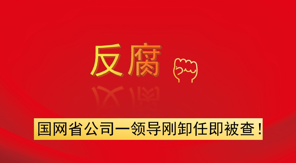國(guó)網(wǎng)省公司一領(lǐng)導(dǎo)剛卸任即被查！